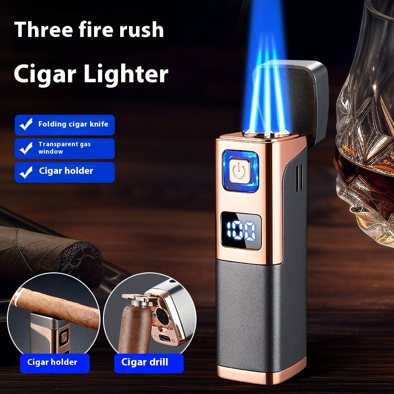 Cigar Special Fire Gas Electric Portable Lighter