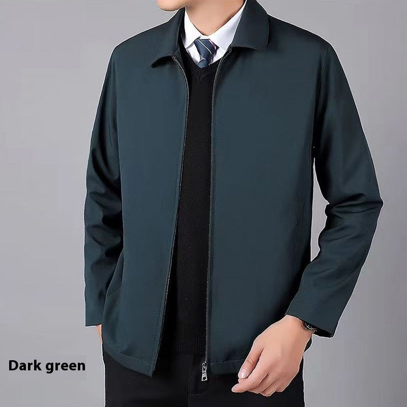 Lapel Business Middle-aged And Elderly Men's Jacket