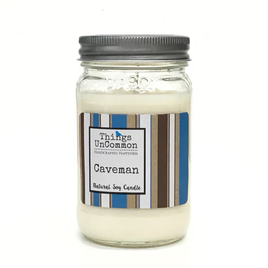 Caveman Modern Mason Candle