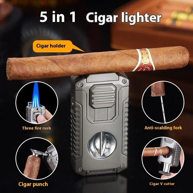 Three-Fire Direct Cigar Lighter Outdoor Household