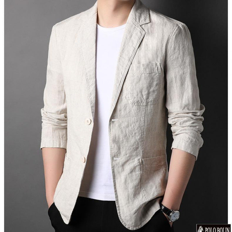 Linen Leisure Suit Men's Spring And Summer Thin