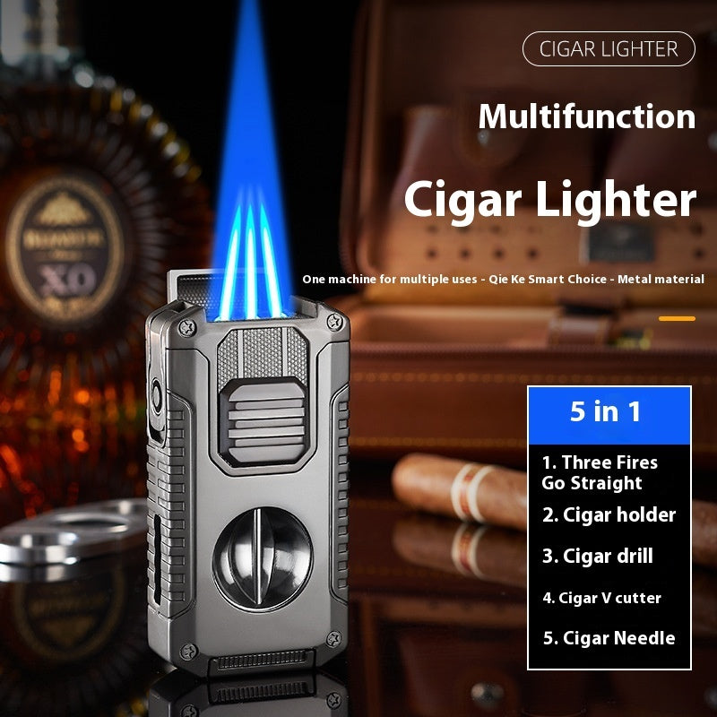 Three-Fire Direct Cigar Lighter Outdoor Household