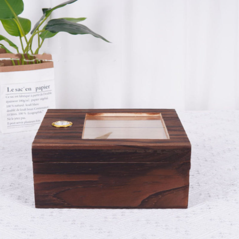 Wooden Cigar Box Cigar Moisturizing Storage Box