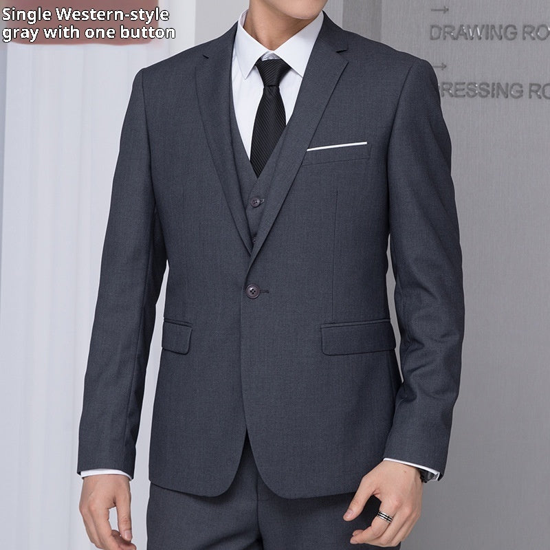 Men's Korean-style College Students Work Business Coat