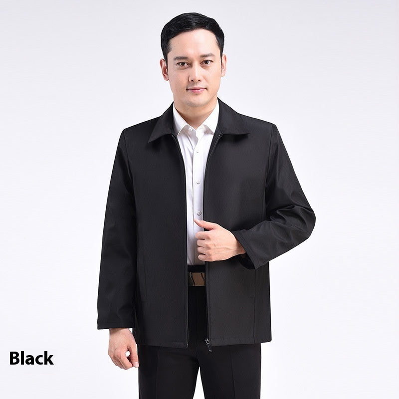 Lapel Business Middle-aged And Elderly Men's Jacket