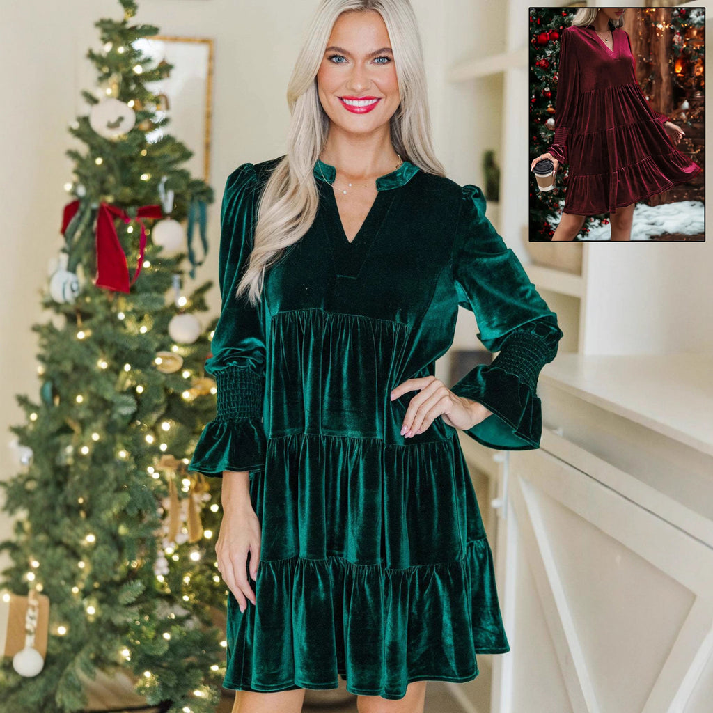 Women’s Velvet Christmas Party Dress