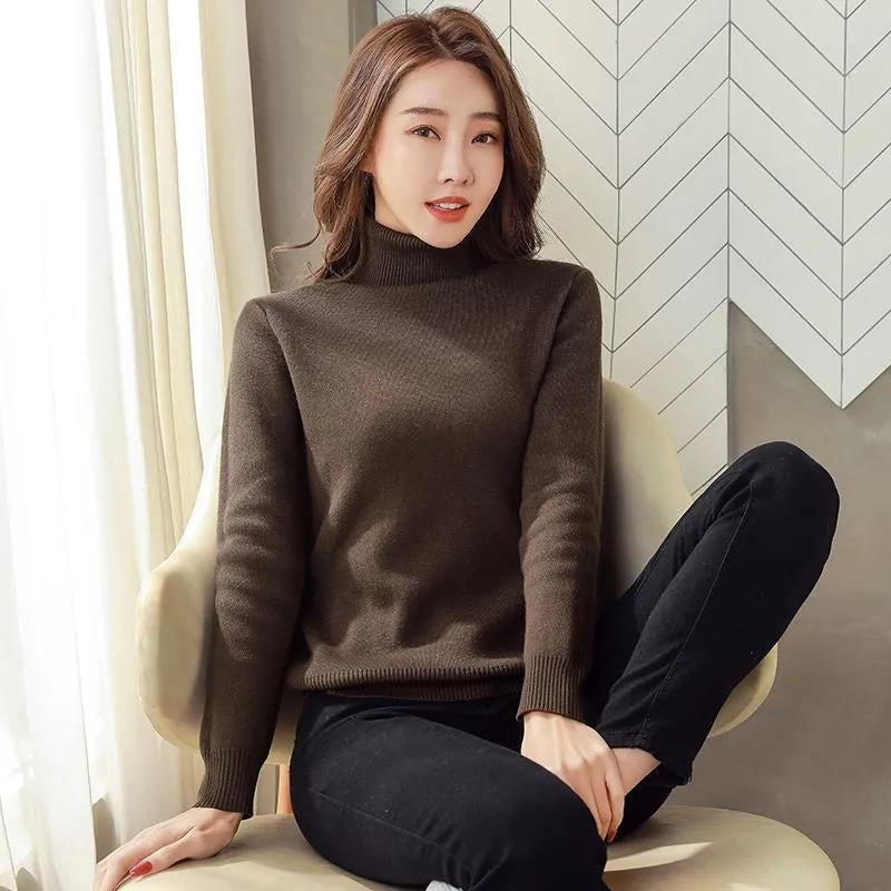 Women’s Fleece Turtleneck Sweater