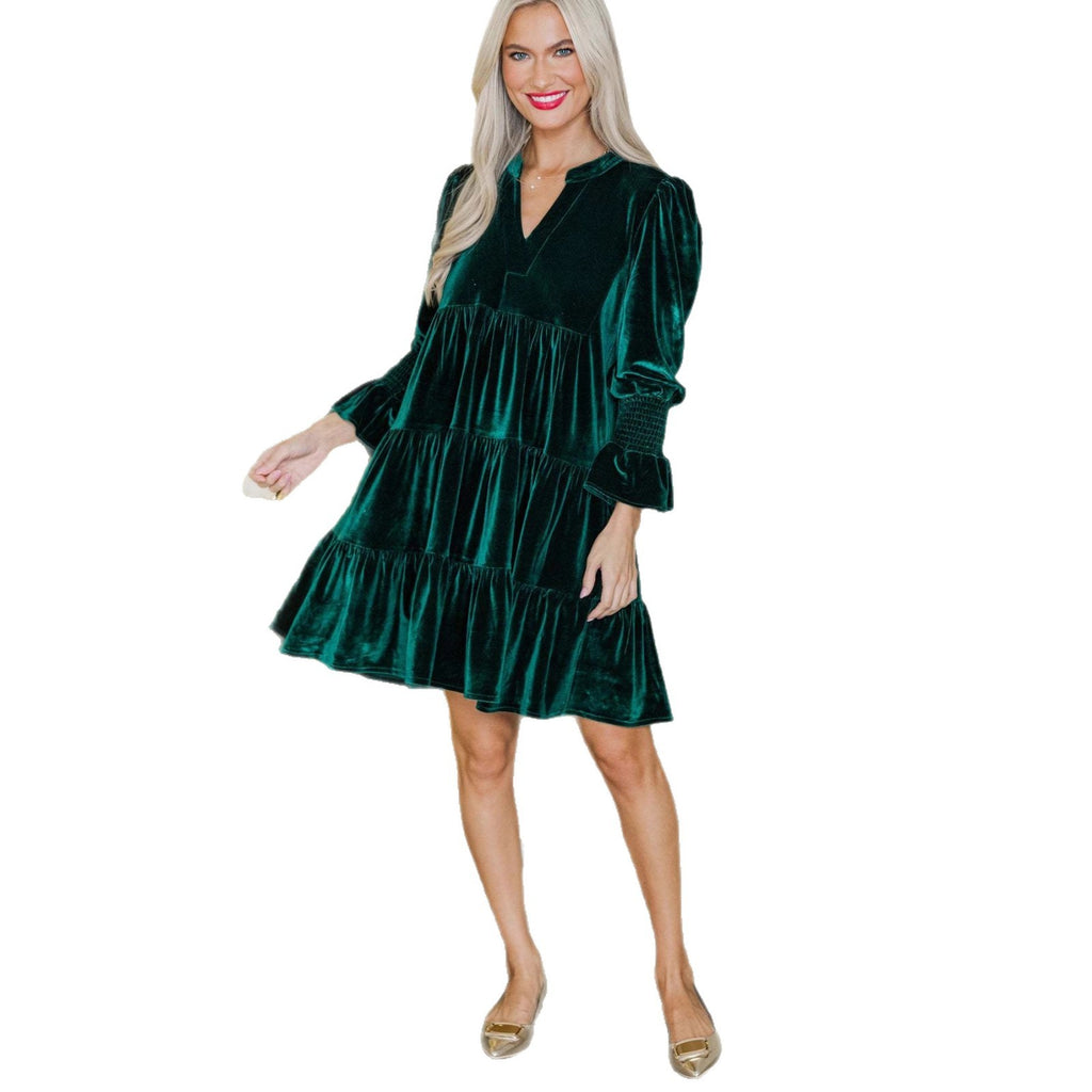 Women’s Velvet Christmas Party Dress