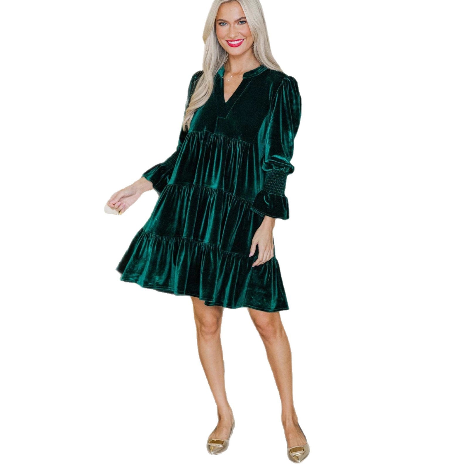 Women’s Velvet Christmas Party Dress