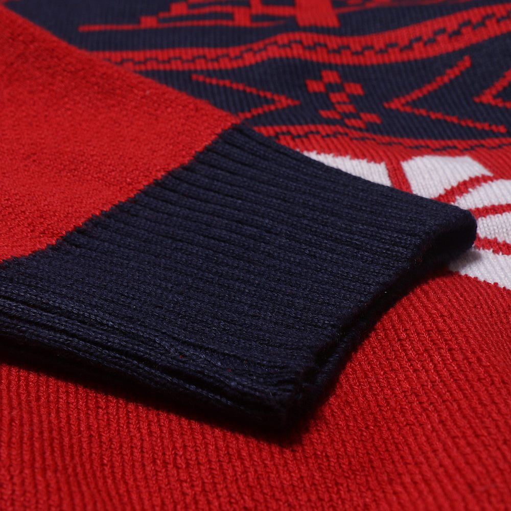 Men's Long Sleeve Fawn Polygon Sweater