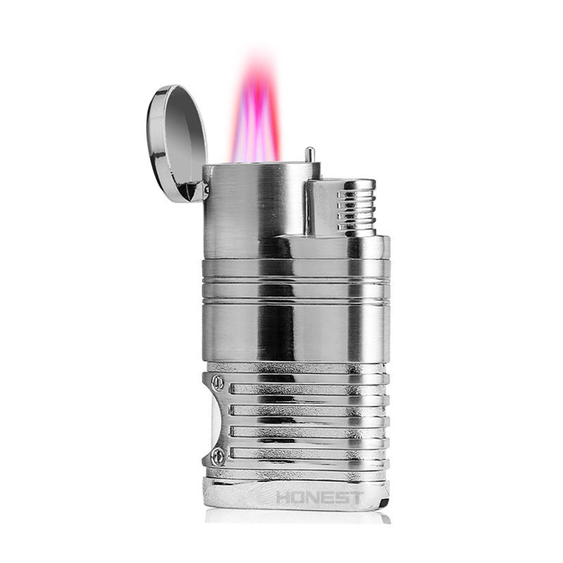 Metal Inflatable Four-straight Cigar Lighter