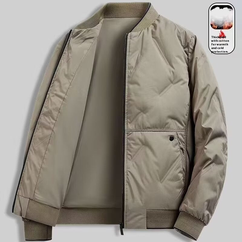 New Casual Simple Cotton-padded Coat For Men